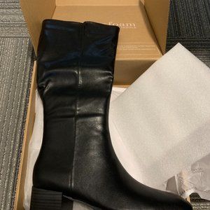 Black heeled riding boots DSW with tags